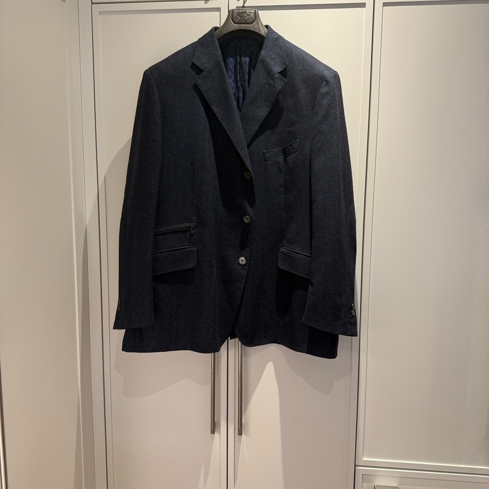 Corneliani Dark Navy Men's jacket with removable bib